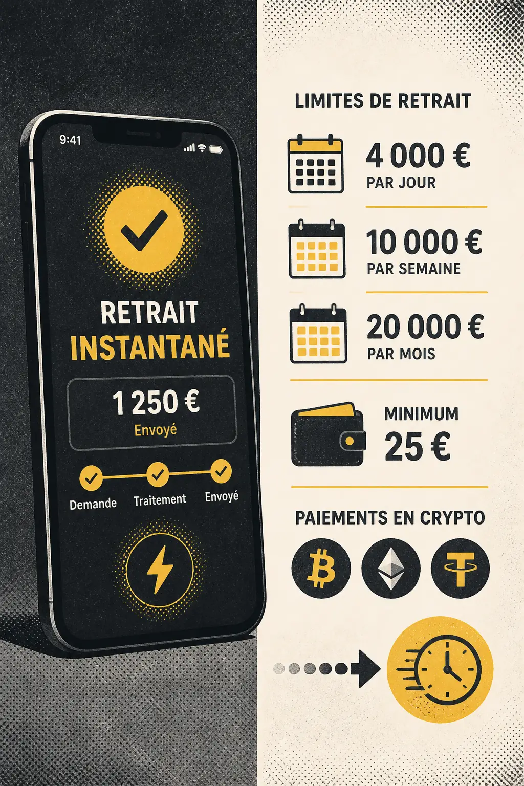 Instant Casino retrait : méthodes et délais visual guide for Instant Casino