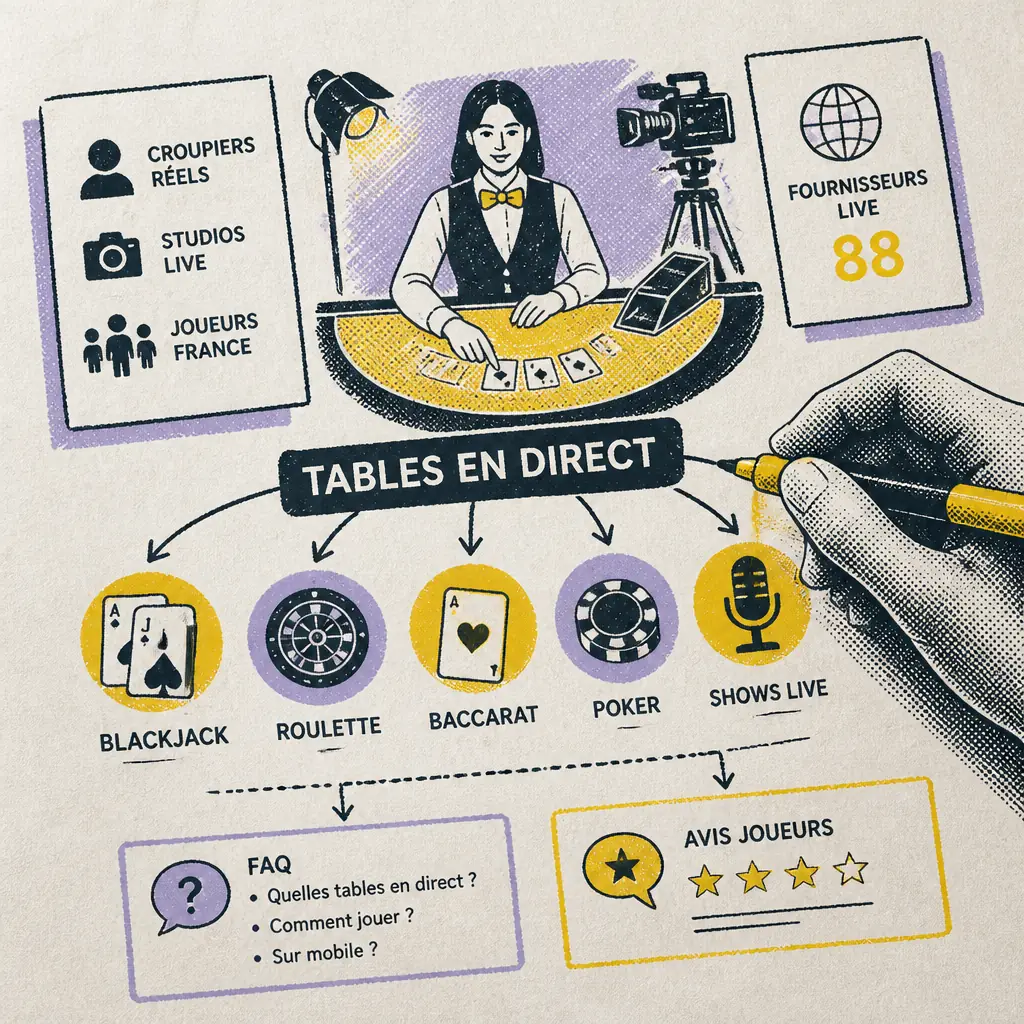 Instant Casino live : tables en direct visual guide for Instant Casino